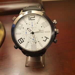 Brand New White V6 Super Speed Men’s Fashion Watch